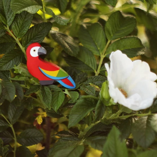 Mikheev | Bird | Parrot Red wooden toy at Milk Tooth