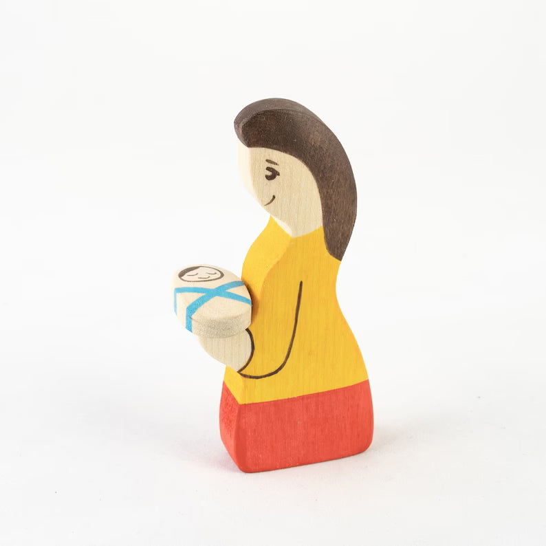 Mikheev | People | Farmer Family Set of 5 | Mother with Baby at Milk Tooth