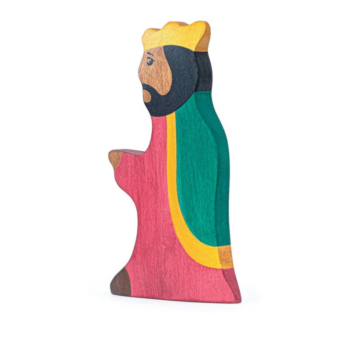 Mikheev | People | King in Red & Green wooden toy