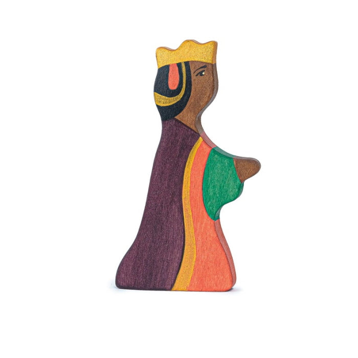 Mikheev | People | Queen in Purple Orange & Cream royal figurine at Milk Tooth