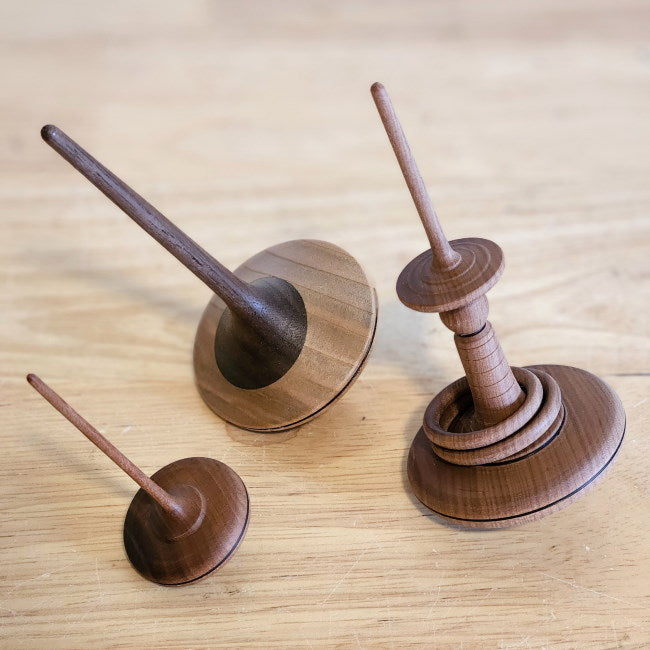 © Milk Tooth Mader Large Helene Ballerina & Natural Spaghetti Spinning Top