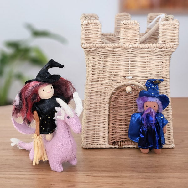 © Milk Tooth Olli Ella Fairytale Rattan Castle Bag