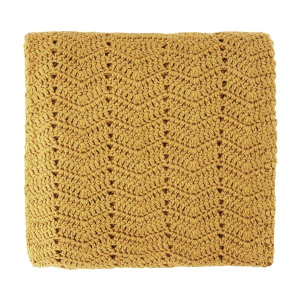 O.B. Designs | Hand Crocheted Baby Blanket | Turmeric at Milk Tooth