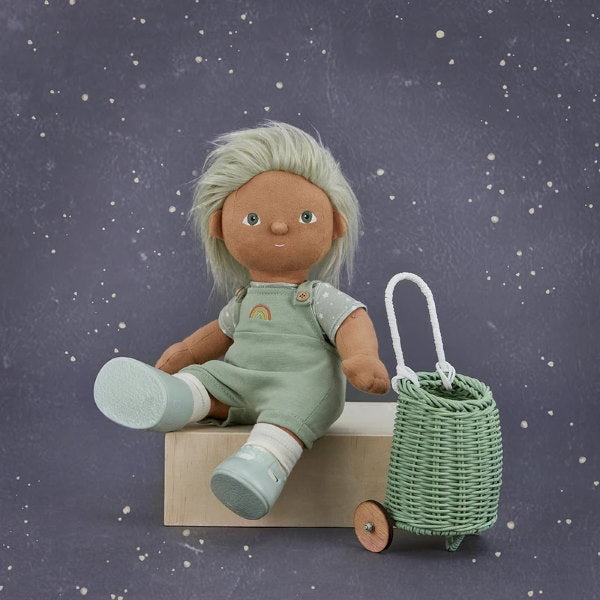 Olli Ella | Doll Luggy Basket | Mint