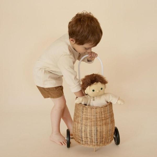 Olli Ella | Dinkum Doll | Pumpkin in luggy with boy