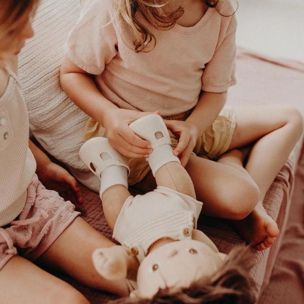 Olli Ella | Dinkum Doll Shoes | Cream on Sprout