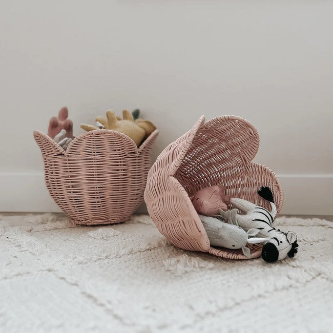 Olli Ella | Rattan Lily Basket Set of 2 at Milk Tooth
