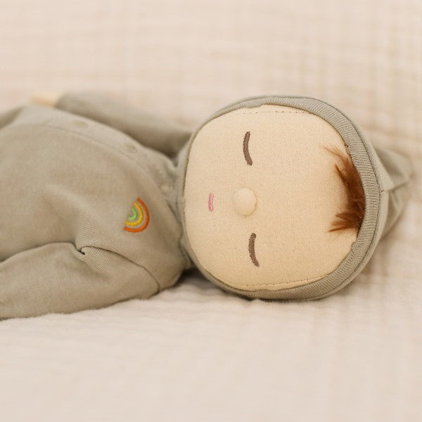 Olli Ella | Dozy Dinkum Doll | Pickle baby doll with red hair at Milk Tooth