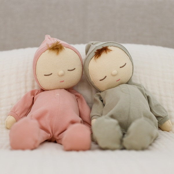 Olli Ella | Dozy Dinkum Doll | Pickle in green with Moppet in pink