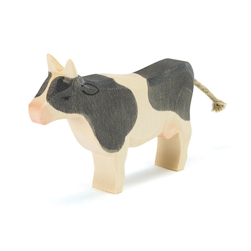 Ostheimer | Wooden Toy | Cows | Cow Black and White Standing