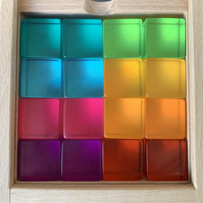 Papoose | Lucite Cubes Bright 16 Blocks at Milk Tooth