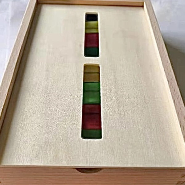 Papoose | Lucite Cubes 40 Bright Blocks with Tray