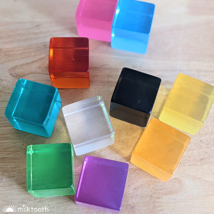 © Milk Tooth Papoose | Phatt Lucite Cubes | 10 Pieces with Tray