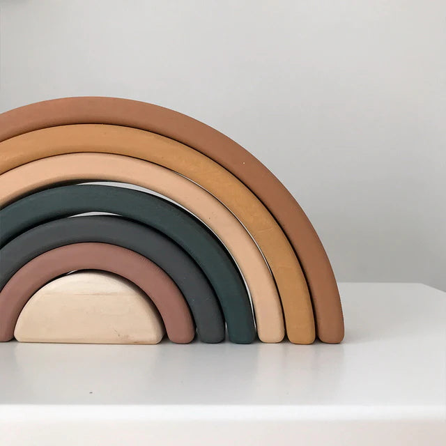 SABO Concept | Rainbow Stacker Mustard at Milk Tooth