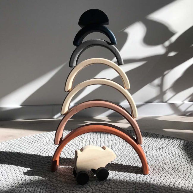 SABO Concept | Rainbow Stacker Terracotta at Milk Tooth