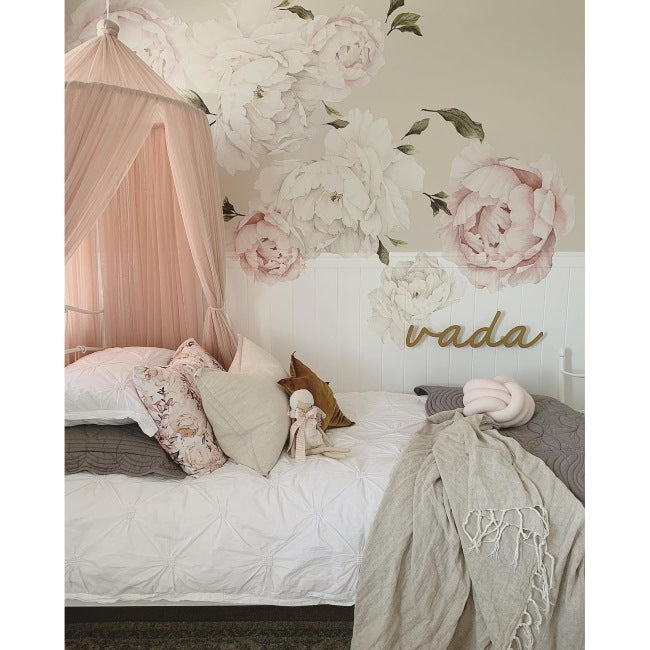 Spinkie Baby Champagne Pink Canopy styled by the Tradie Lady