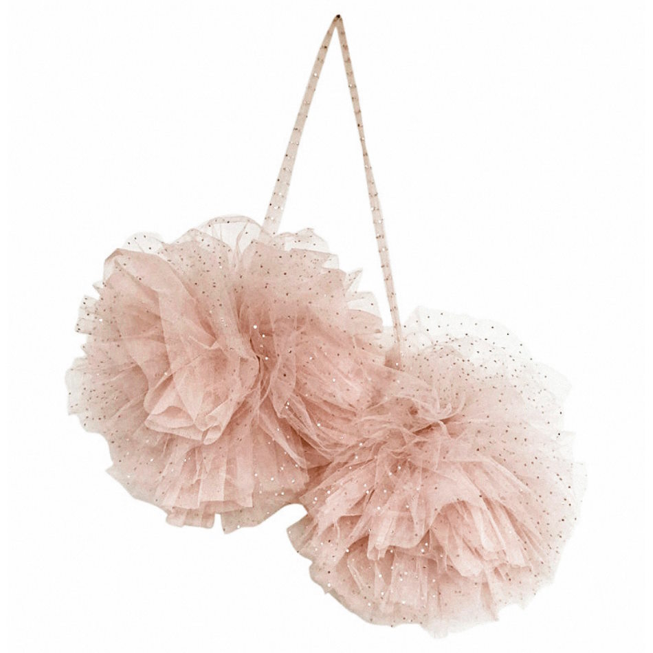 Spinkie Baby | Large Sparkle Pom Garland | Champagne at Milk Tooth