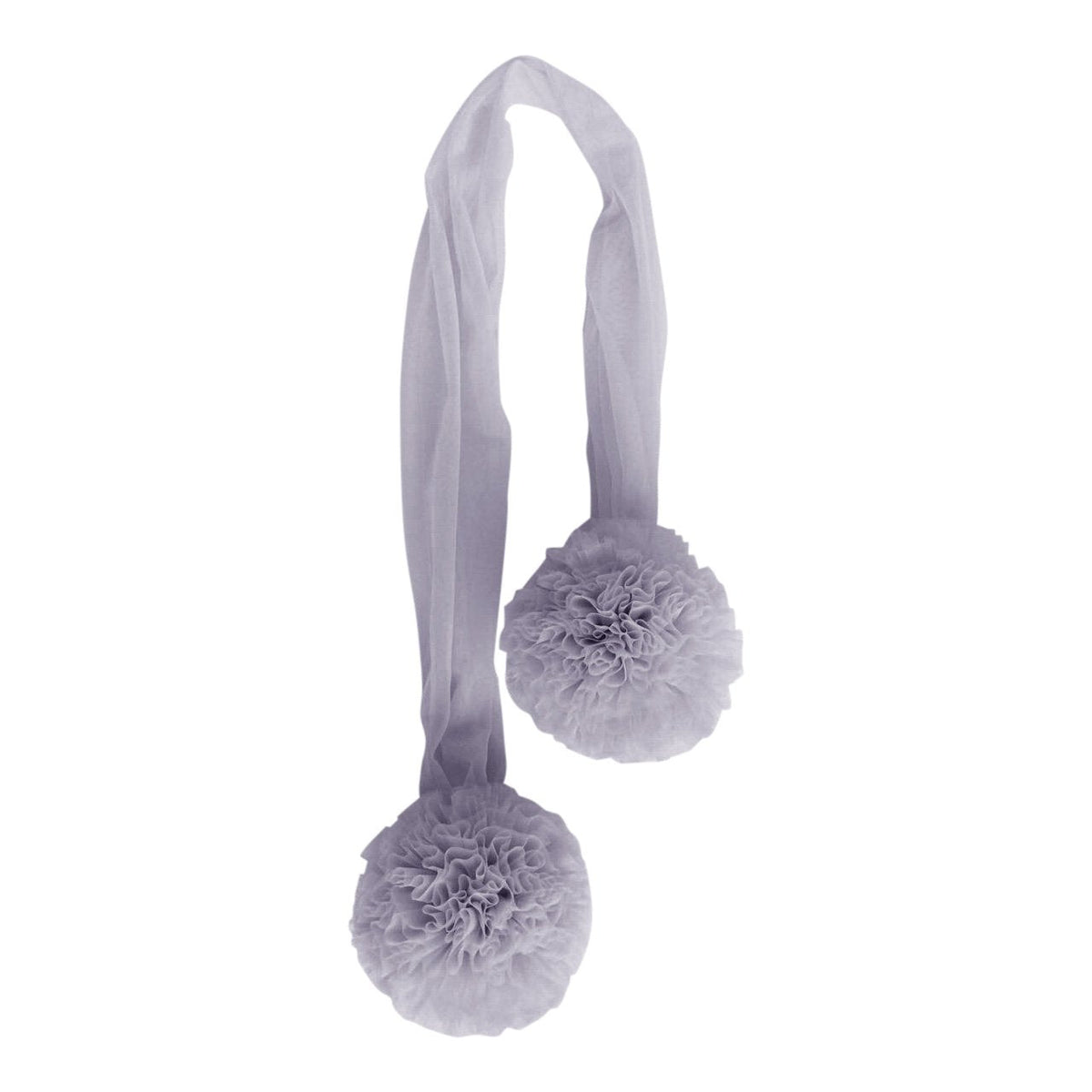 Spinkie Baby | Pom Garland | Grey Tulle