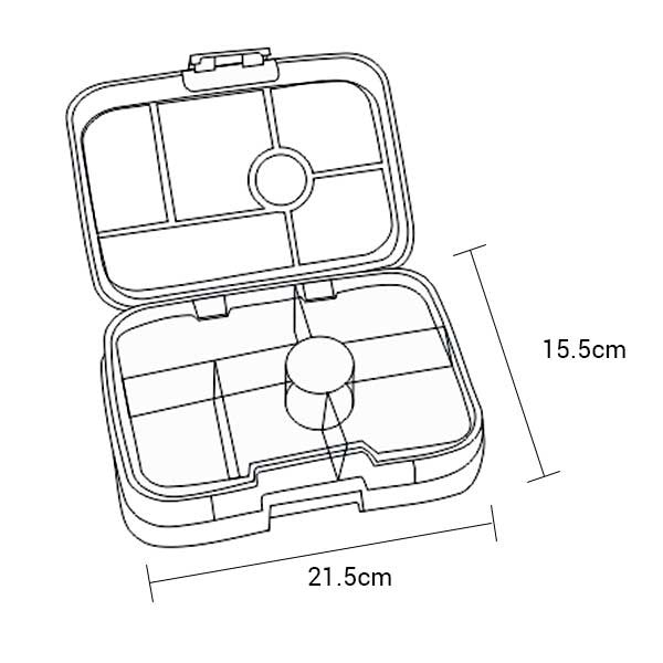 Yumbox Original Bento Lunchbox Exterior Measurements