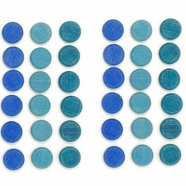 Grapat | Mandala | Blue Coins 36 Pieces