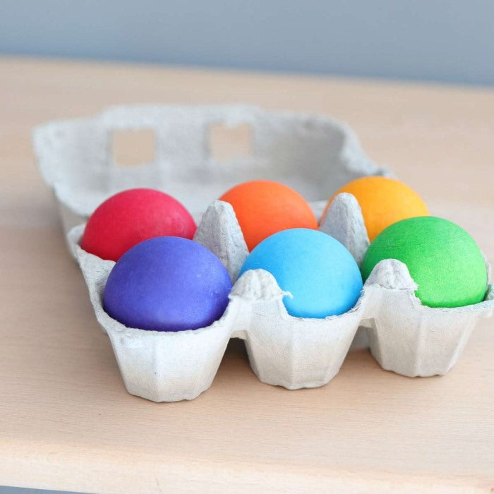 Grimm's Spiel Und Holz  6 Rainbow Balls in Carton