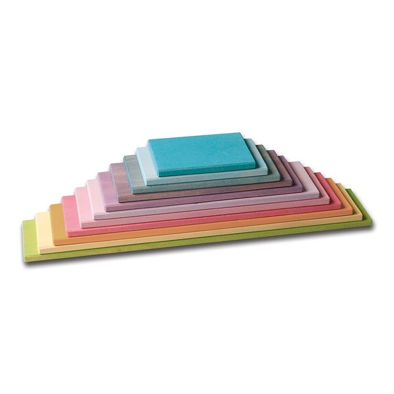 Grimm's | Pastel Building Boards | Wooden Toy