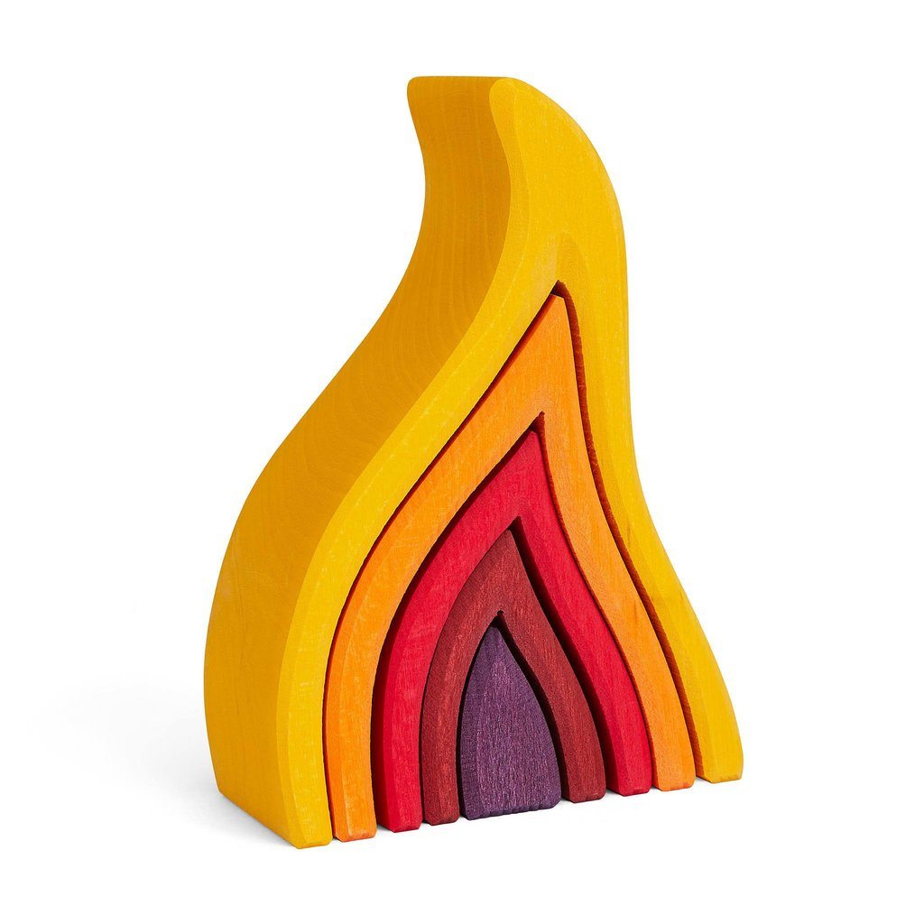 Grimm's | Wooden Stacking Toy | Fire