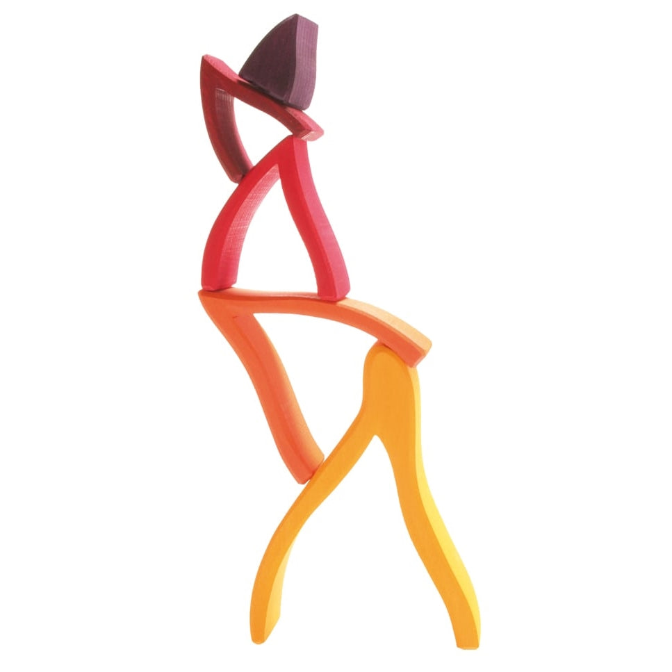 Grimm's | Wooden Stacking Toy | Fire