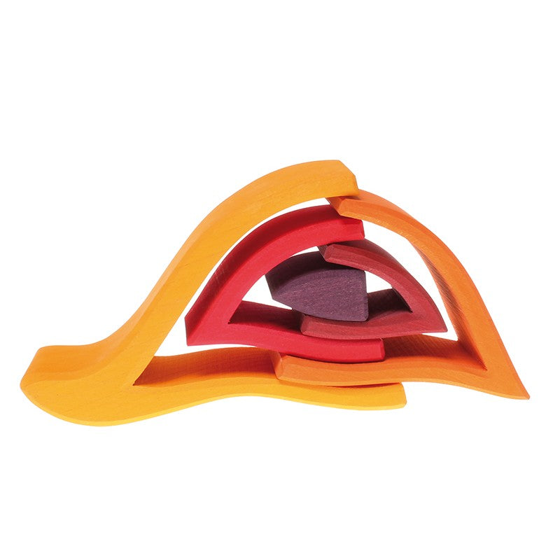 Grimm's | Wooden Stacking Toy | Fire