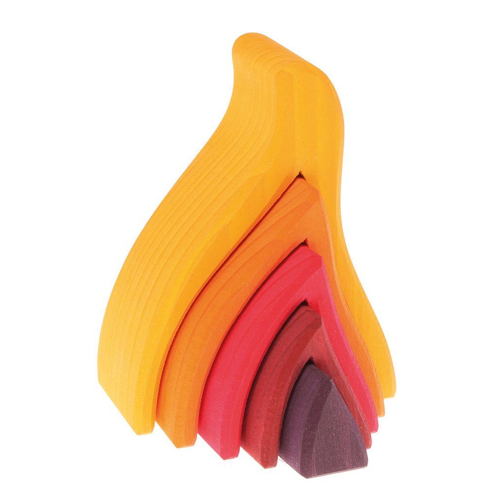 Grimm's | Wooden Stacking Toy | Fire