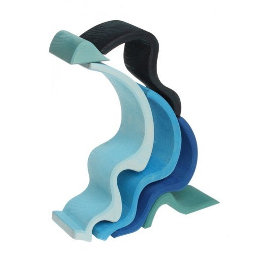 Grimm's | Wooden Stacking Toy | Water | Medium