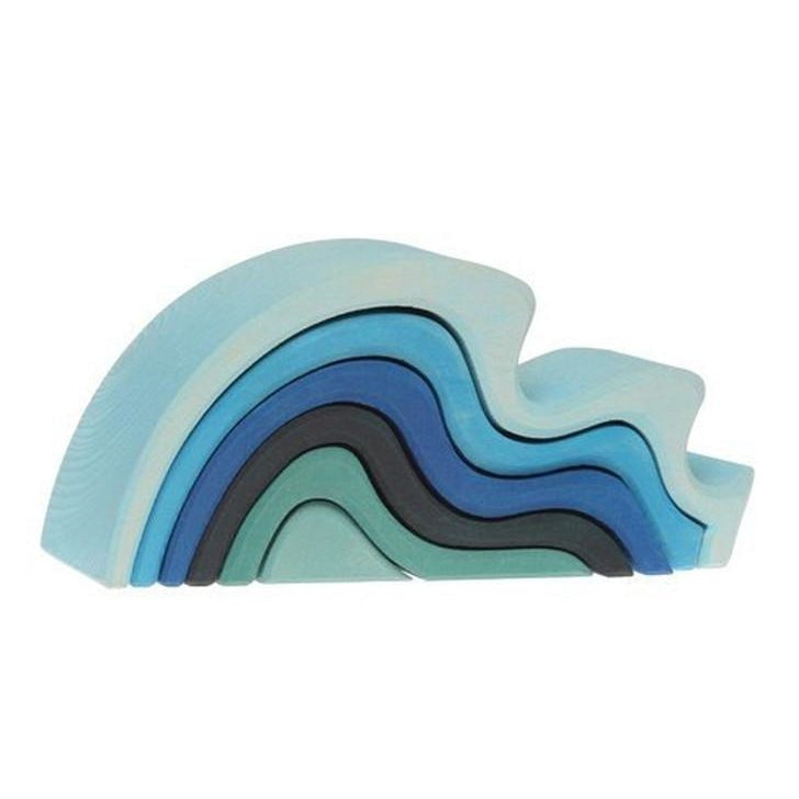 Grimm's | Wooden Stacking Toy | Water | Medium