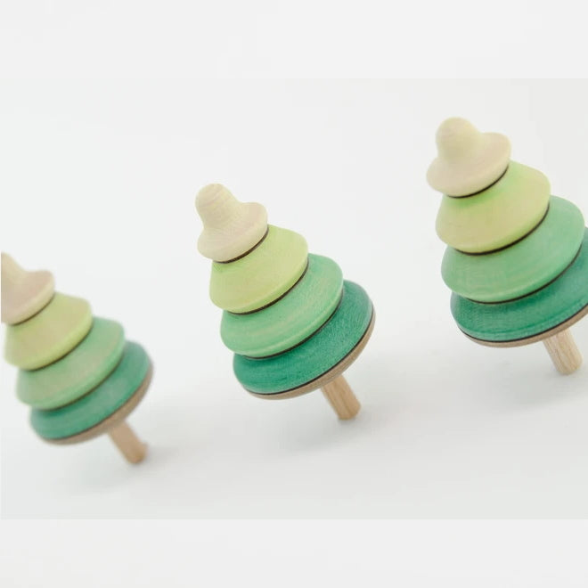 Mader | 3 Tree Spinning Tops on Branch