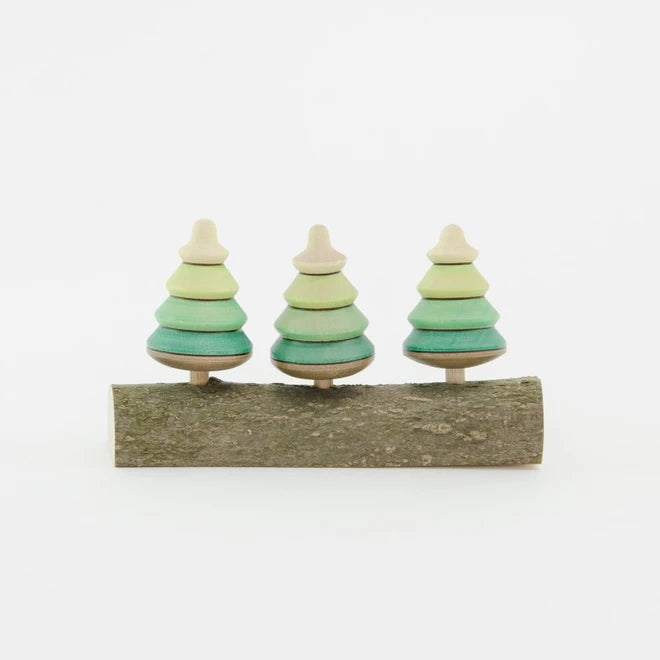 Mader | 3 Tree Spinning Tops on Branch