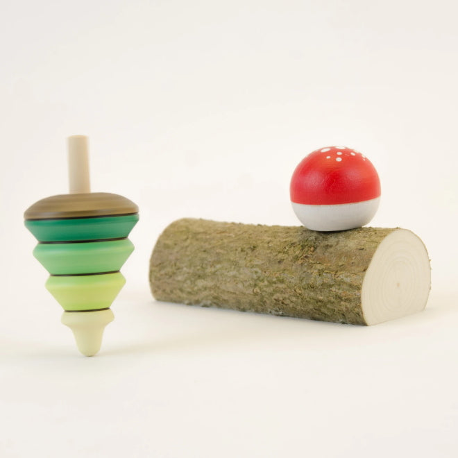 Mader | Tree Spinning Top & Fly Agaric Turn Top on Branch