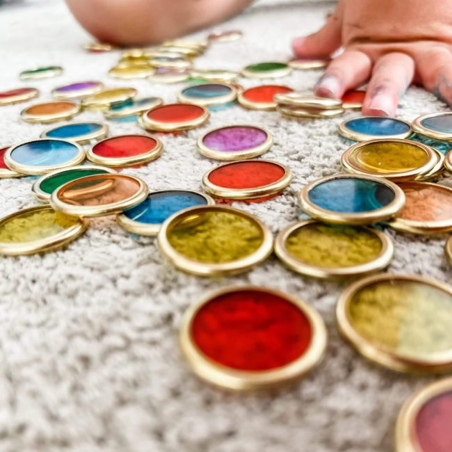 Learn & Grow | Metal-Rimmed Counting Chips at Milk Tooth
