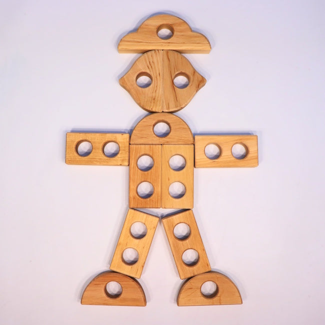 Bauspiel | Peephole Blocks 20 Pieces at Milk Tooth Australia