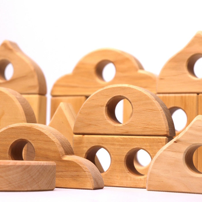 Bauspiel | Peephole Blocks 20 Pieces at Milk Tooth Australia