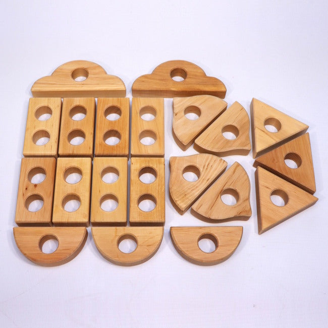 Bauspiel | Peephole Blocks 20 Pieces at Milk Tooth Australia