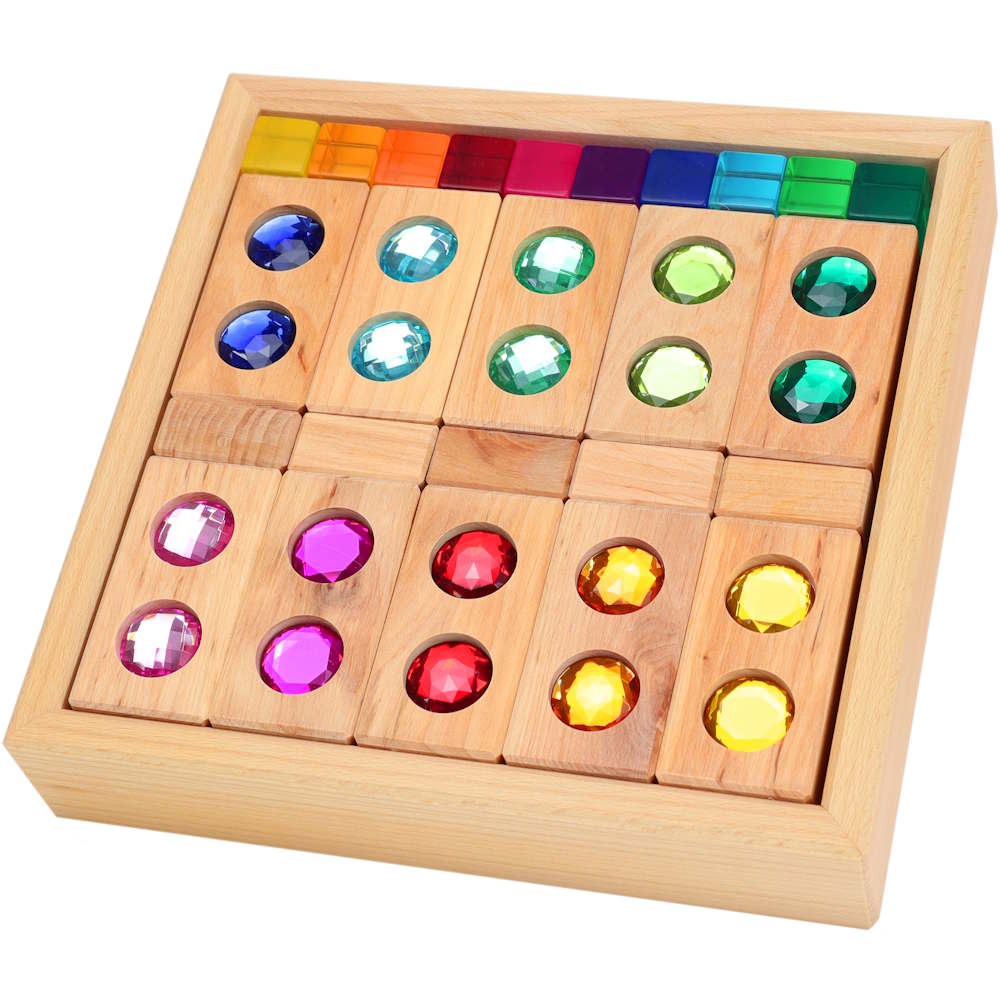 Bauspiel | Colour Track with Windows &amp; Lucent Cubes