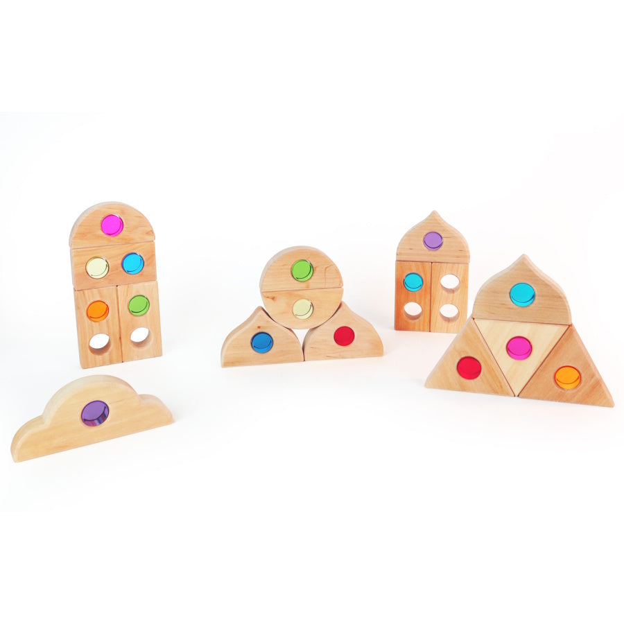 Bauspiel | Peephole Blocks 20 Pieces at Milk Tooth Australia