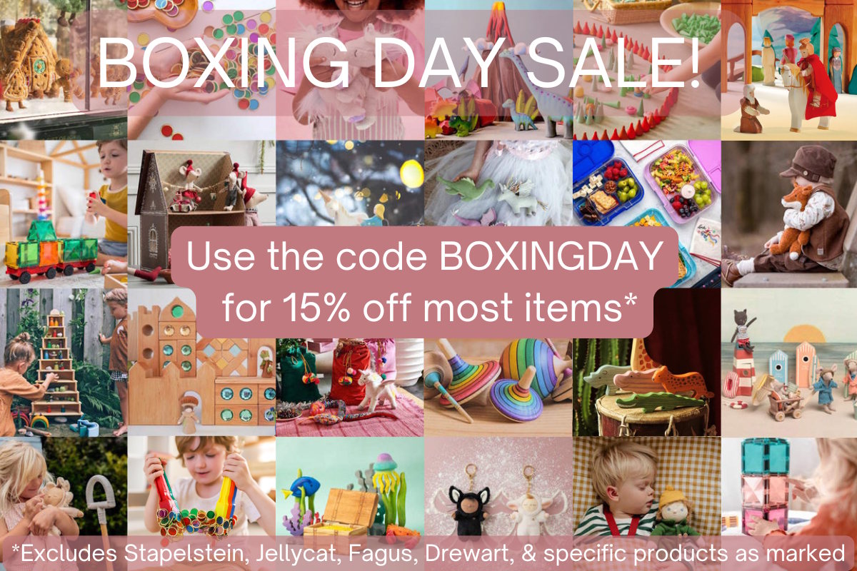 Boxing Day sale 15% off most items at Milk Tooth Australia