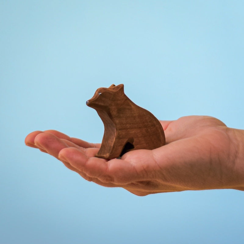 Bumbu Toys | Brown Bear Cub Sitting at Milk Tooth Australia