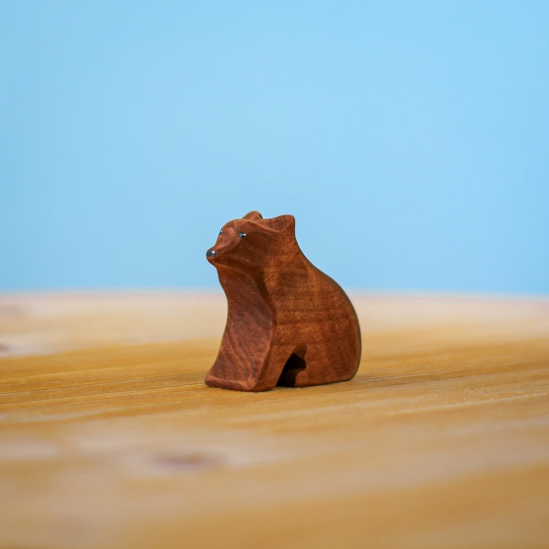 Bumbu Toys | Brown Bear Cub Sitting at Milk Tooth Australia