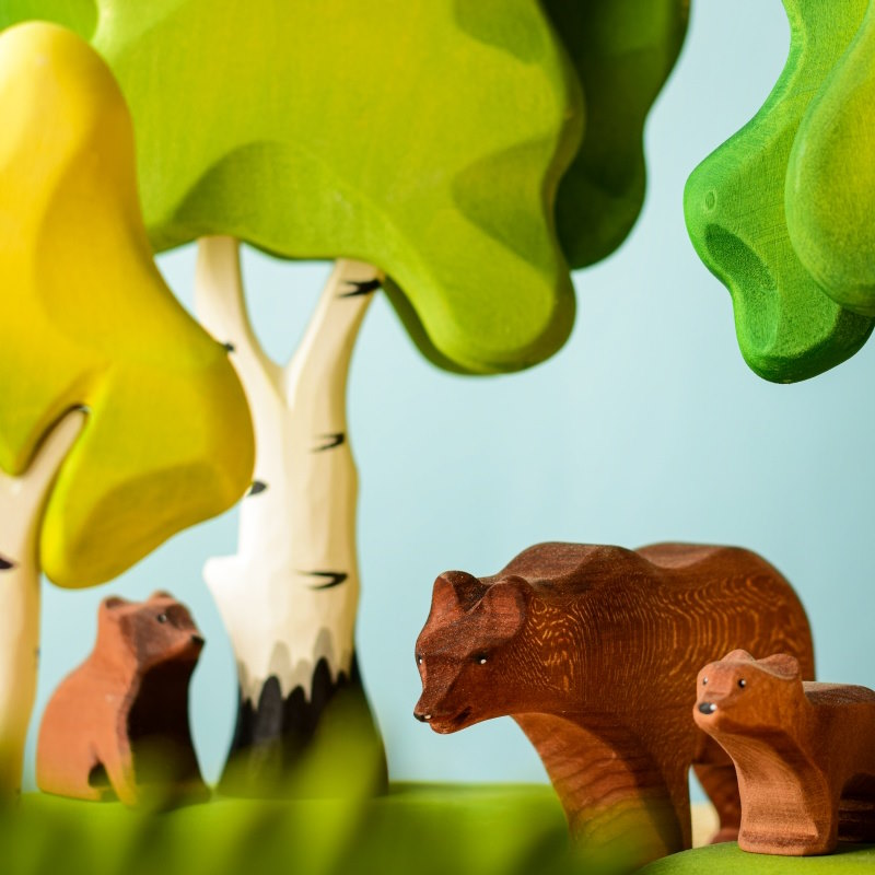 Bumbu Toys | Brown Bear Cub Sitting at Milk Tooth Australia