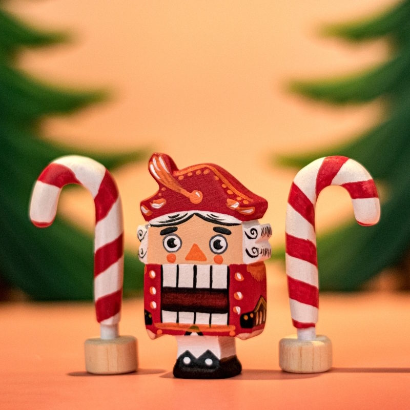 Bumbu Toys | Celebration Ring Ornament | Festive Nutcracker at Milk Tooth Australia