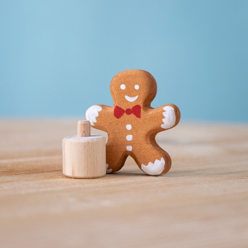 Bumbu Toys Celebration Ring Ornament Gingerbread Man at Milk Tooth Australia