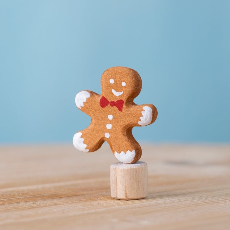 Bumbu Toys Celebration Ring Ornament Gingerbread Man at Milk Tooth Australia