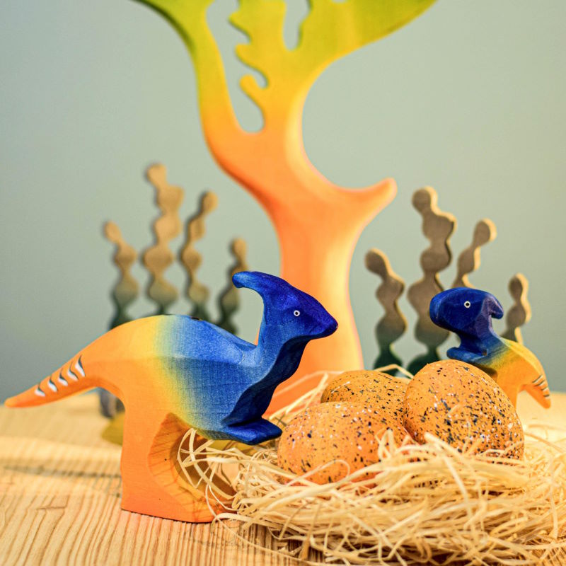 Bumbu Toys | Parasaurolophus Eggs Set of 3 at Milk Tooth Australia