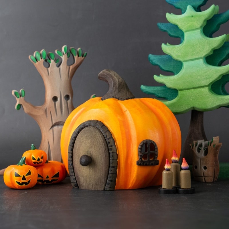 Bumbu Toys Halloween Pumpkin House at Milk Tooth Australia